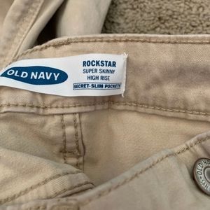 Old navy khaki skinny pants sz 8